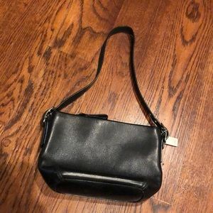 Small black coach mini bag